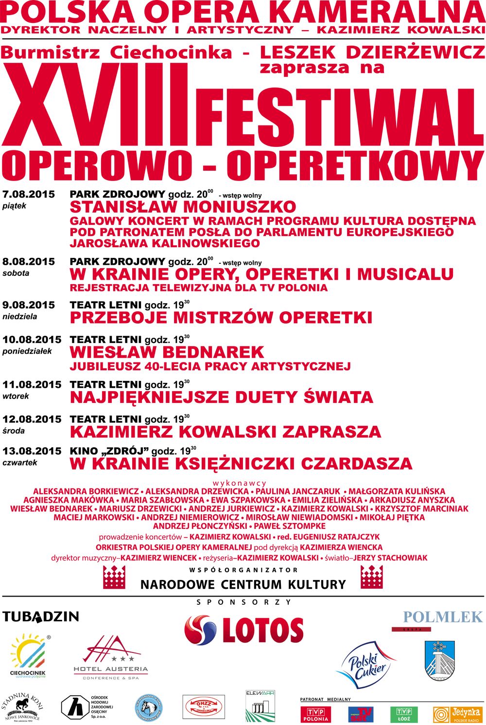 XVIII Festiwal Operowo-Operetkowy