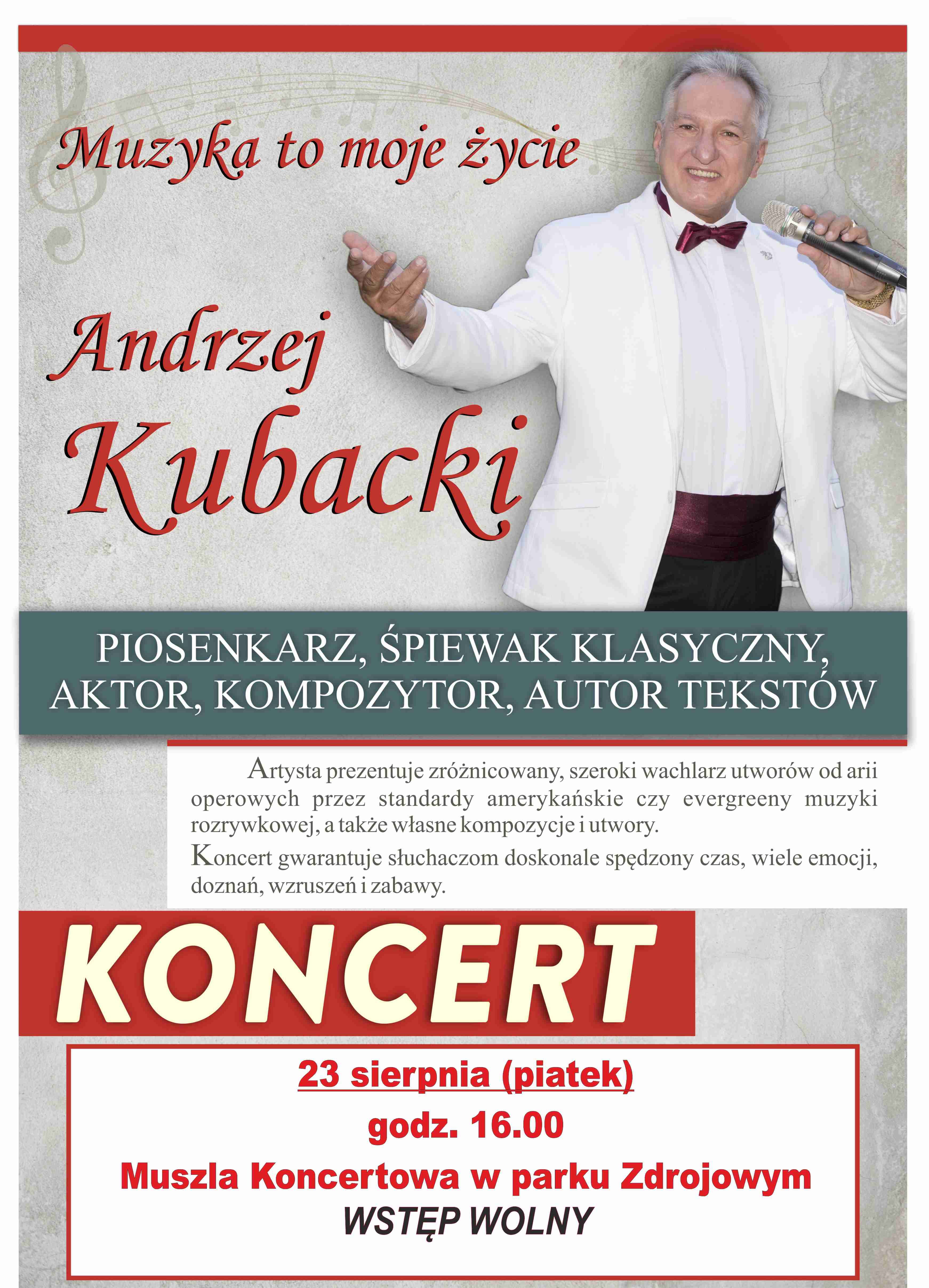 Koncert Andrzeja Kubackiego